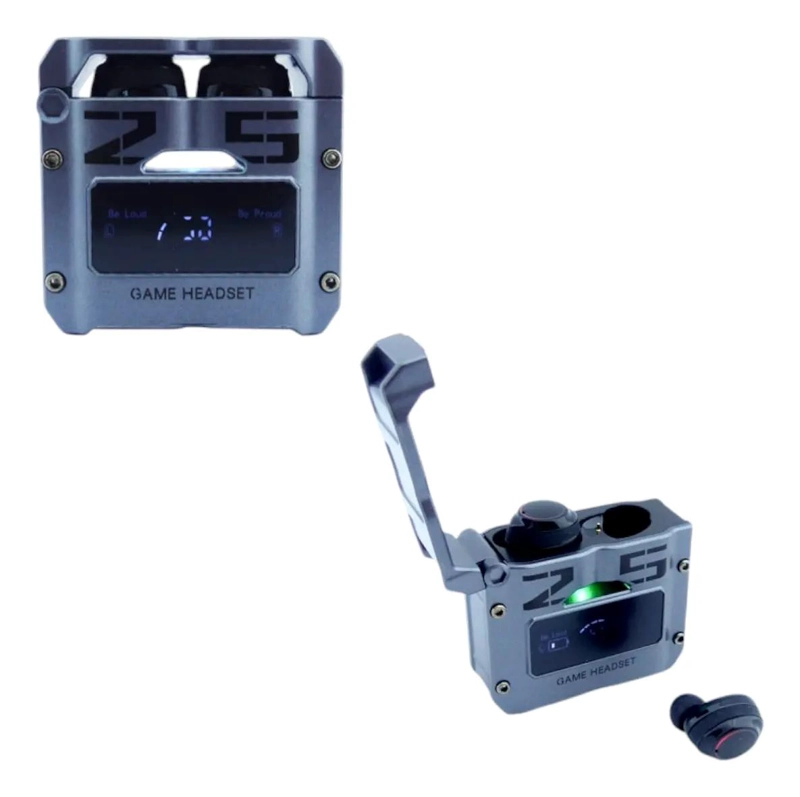 AUDIFONOS TRUE WIRELESS BLUETOOTH GAMER CON CARGADOR MAGN - 2