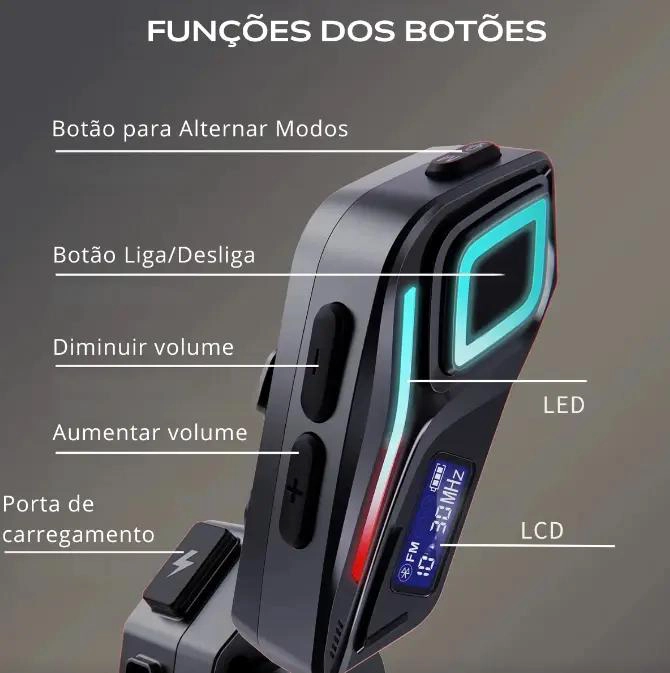 AURICULARES BLUETOOTH PARA MOTO JALOMI K08 RESISTENTES AL - 4