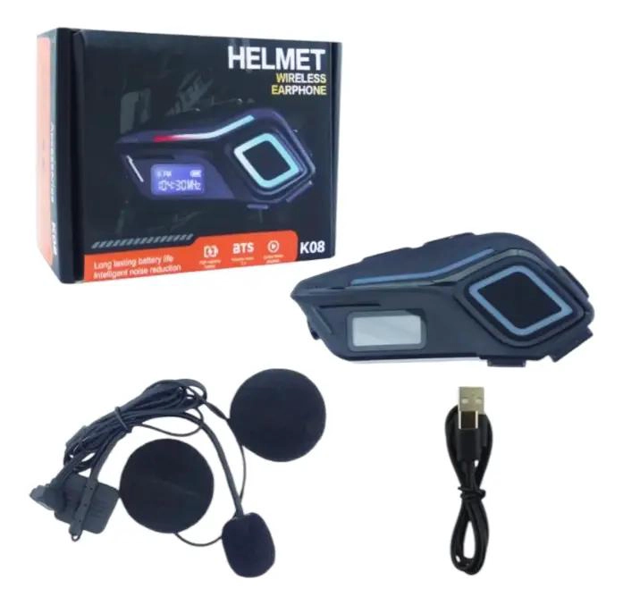 AURICULARES BLUETOOTH PARA MOTO JALOMI K08 RESISTENTES AL - 5