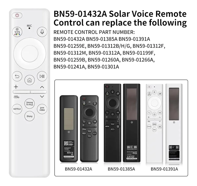 CONTROL REMOTO SOLAR PARA SMART TV SAMSUNG CON FUNDA - 2