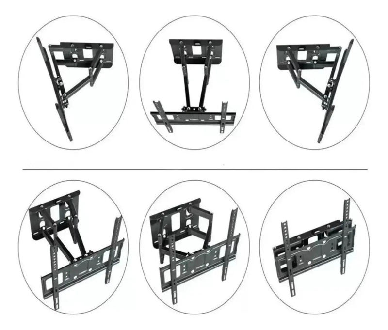 SOPORTE TV MOVIL DOBLE BRAZO PARA PANTALLAS 32'' A 70'' - 3