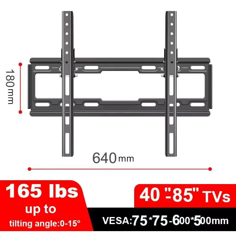 SOPORTE FIJO PARA TV DE 40 A 85 PULGADAS HASTA 70 KG - 5