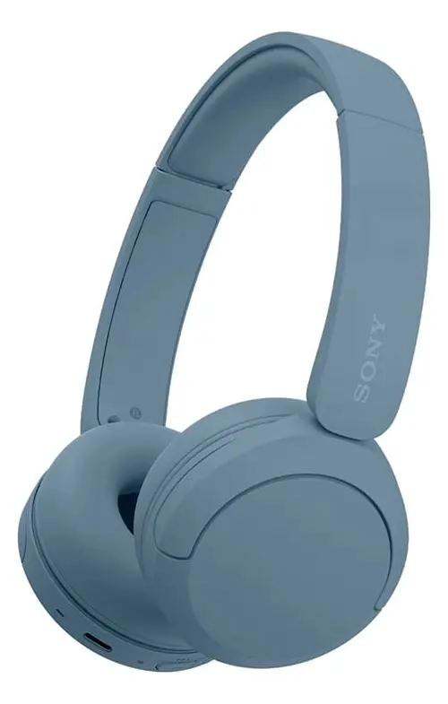 AUDIFONOS INALAMBRICOS CON MICROFONO Y BLUETOOTH AZUL - 1