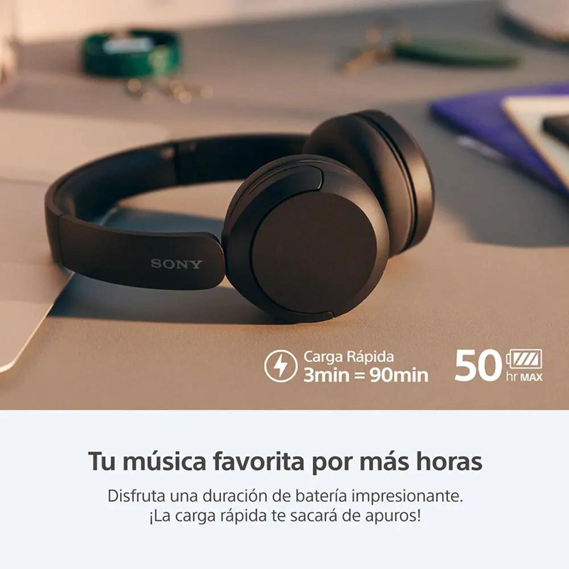 AUDIFONOS INALAMBRICOS CON MICROFONO Y BLUETOOTH AZUL - 2