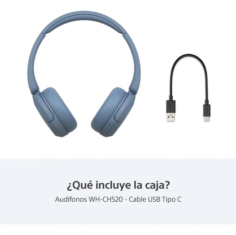 AUDIFONOS INALAMBRICOS CON MICROFONO Y BLUETOOTH AZUL - 3