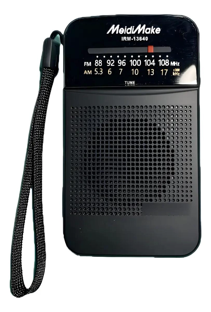 MINI RADIO PORTATIL AM FM RECARGABLE CON SALIDA PARA AUDI - 4