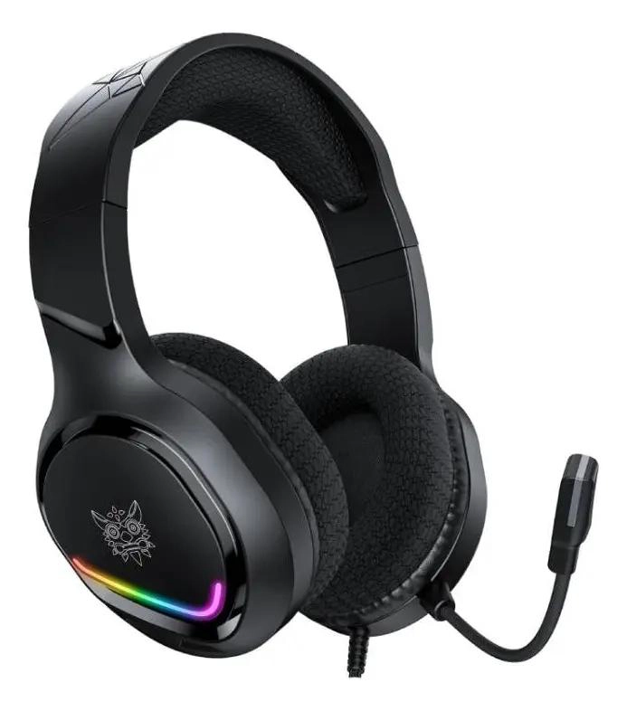 AUDIFONOS GAMER CON CABLE Y LUZ RGB X31 NEGRO - 4