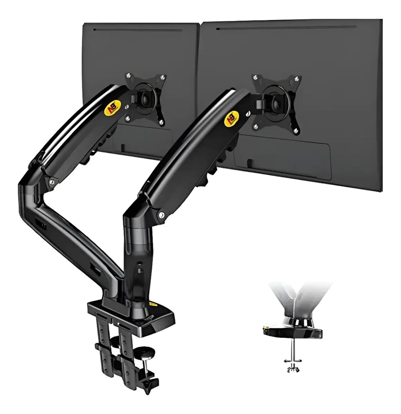 SOPORTE ERGONOMICO DE 2 BRAZOS PARA MONITORES 17-27' - 1