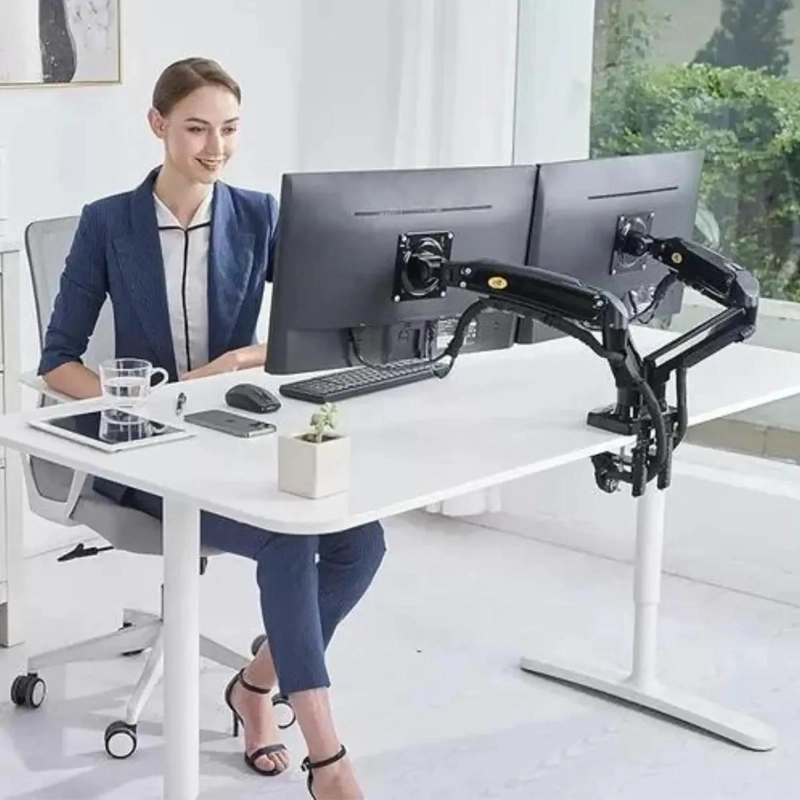 SOPORTE ERGONOMICO DE 2 BRAZOS PARA MONITORES 17-27' - 2