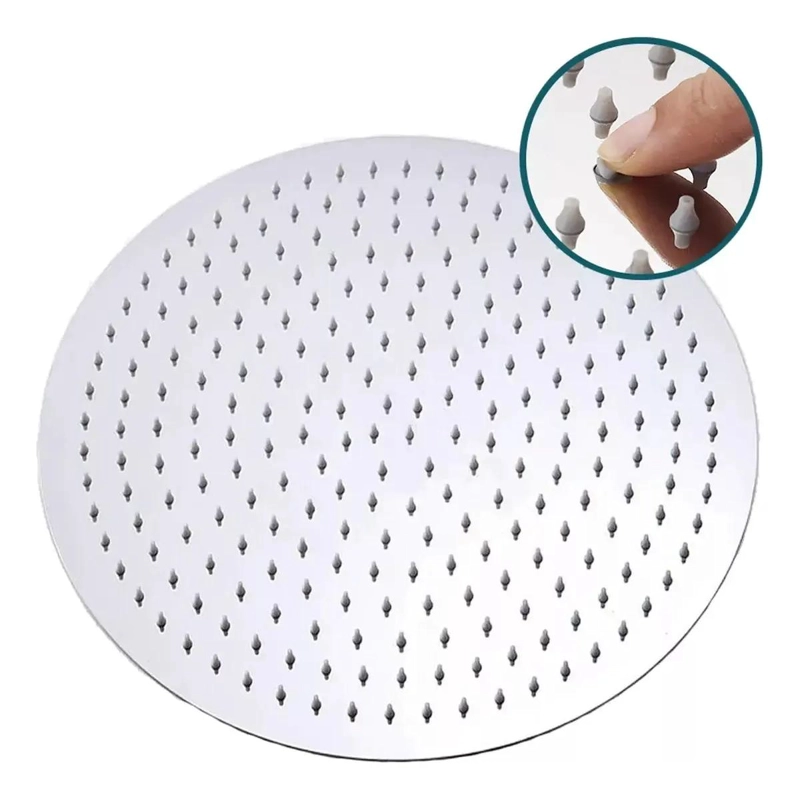 CABEZAL DE DUCHA REDONDO ACERO INOXIDABLE 20 CM - 5
