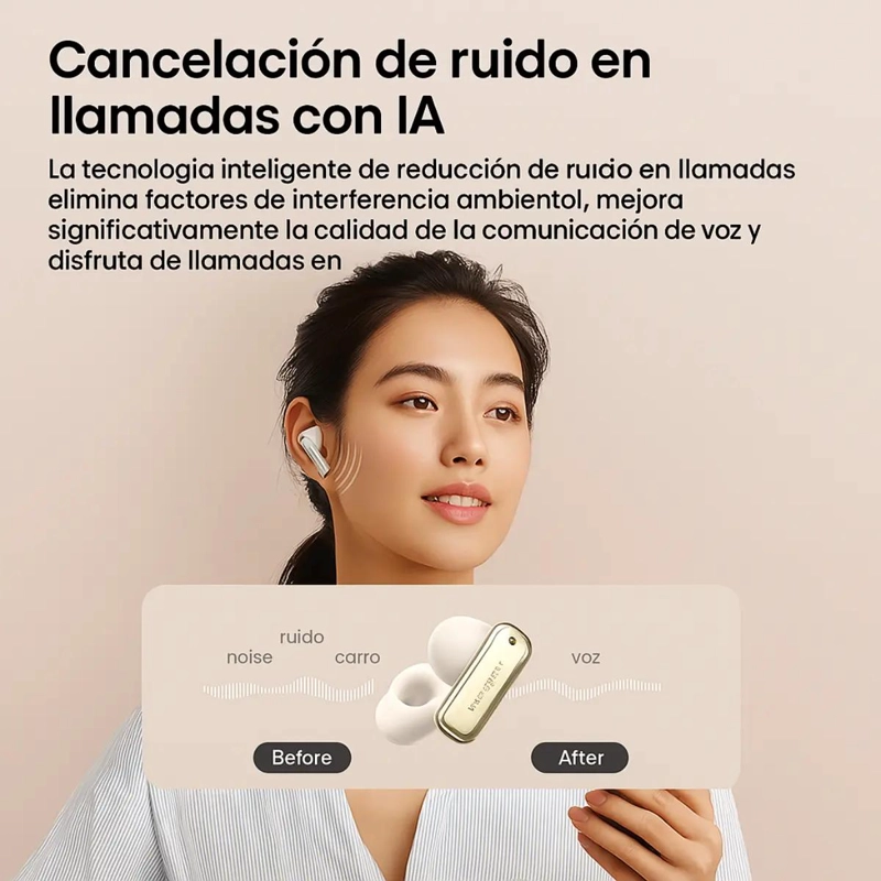 AURICULARES INALAMBRICOS CLIP ON CON APP Y MICROFONO - 4