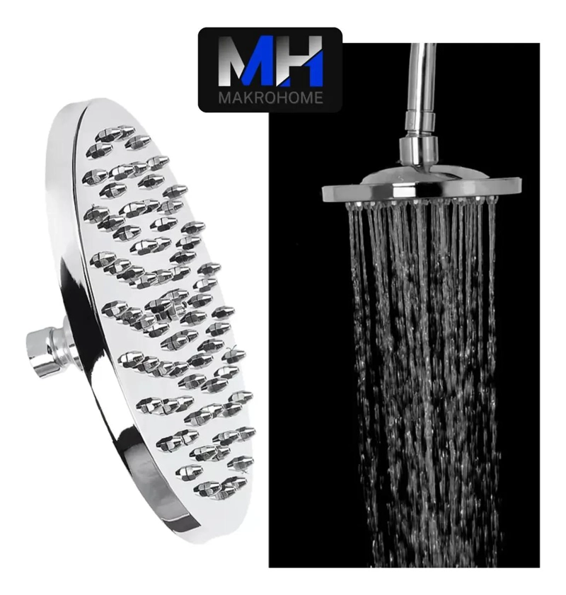 PLATO DE DUCHA REDONDO CON BRAZO Y FLEXIBLE DE 1.6 M - 3
