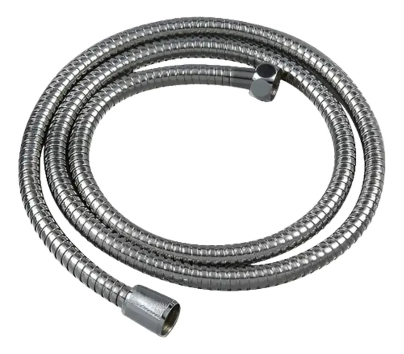 PLATO DE DUCHA REDONDO CON BRAZO Y FLEXIBLE DE 1.6 M - 4