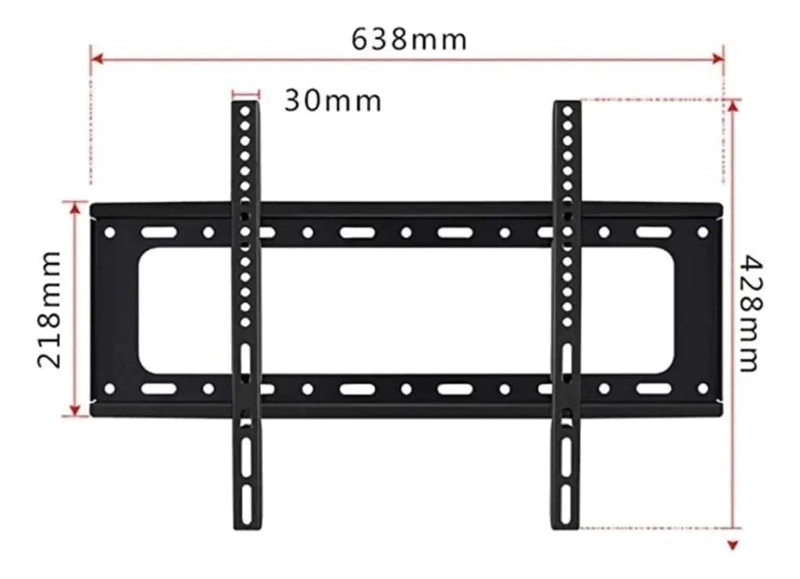SOPORTE FIJO PARA TV DE 40 A 80 PULGADAS HASTA 75 KG - 3