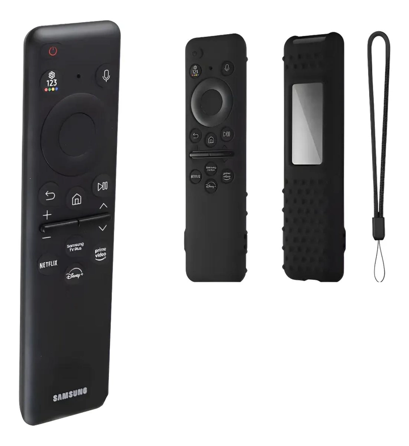 CONTROL REMOTO SOLAR CON FUNDA NEGRA PARA TV - 1