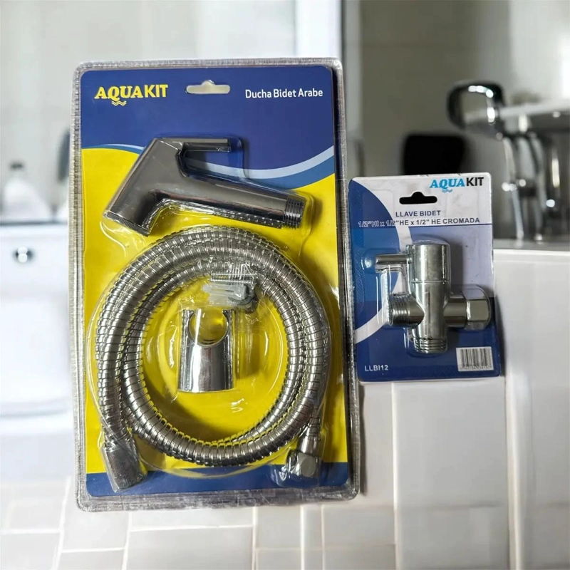 SET DUCHA DE BIDET CON MANGO, FLEXIBLE Y SOPORTE - 2