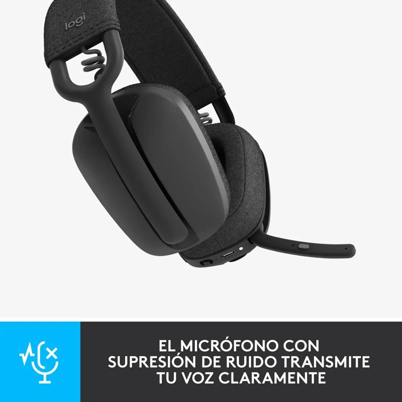 AURICULARES INALAMBRICOS CON MICROFONO NEGRO - 3