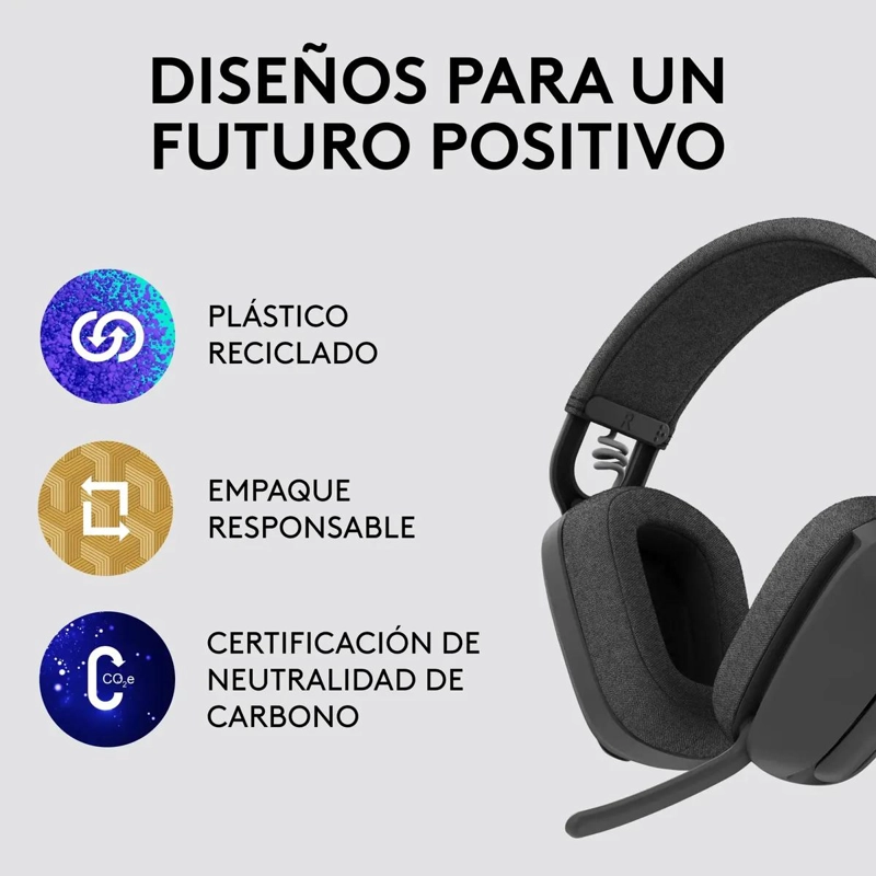 AURICULARES INALAMBRICOS CON MICROFONO NEGRO - 5