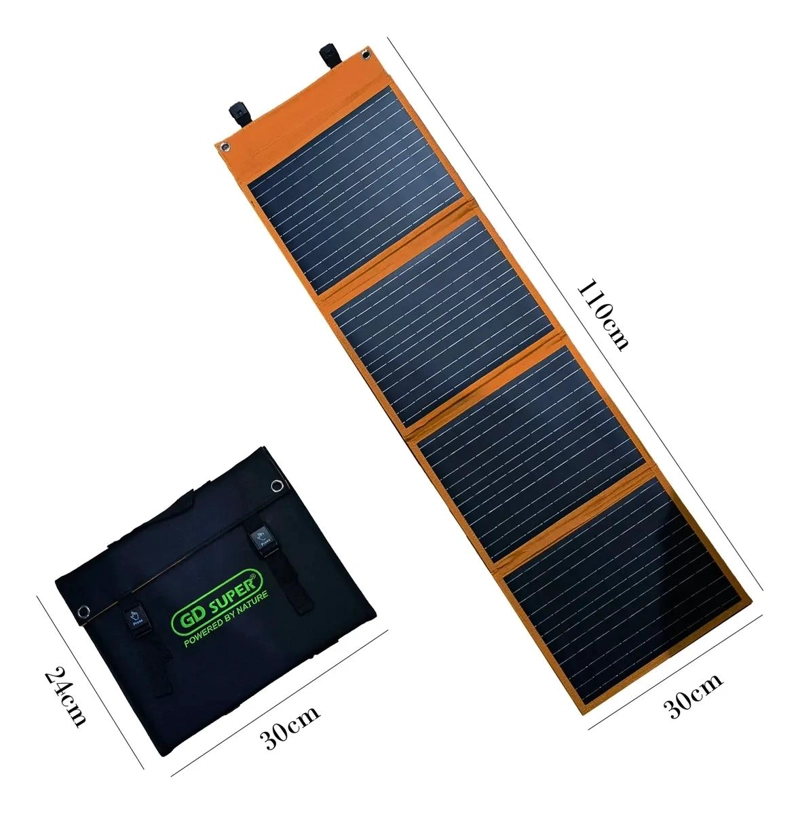 PANEL SOLAR PORTATIL 40W CON 2 PUERTOS USB - 5