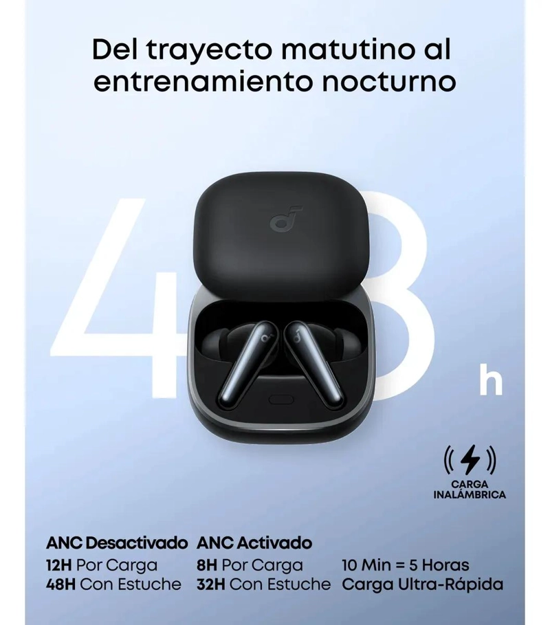 AUDIFONOS INALAMBRICOS TWS CON CANCELACION ACTIVA DE RU - 2