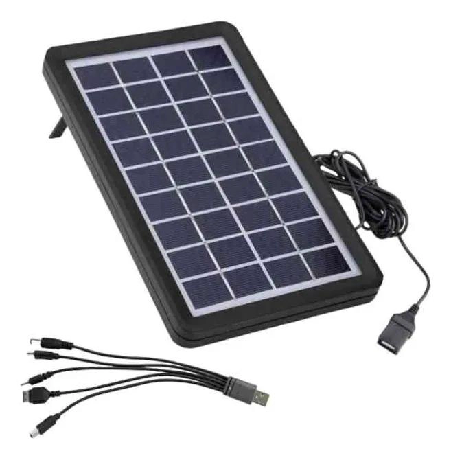 CARGADOR SOLAR PORTATIL 5V 8W MULTIPROPOSITO - 1