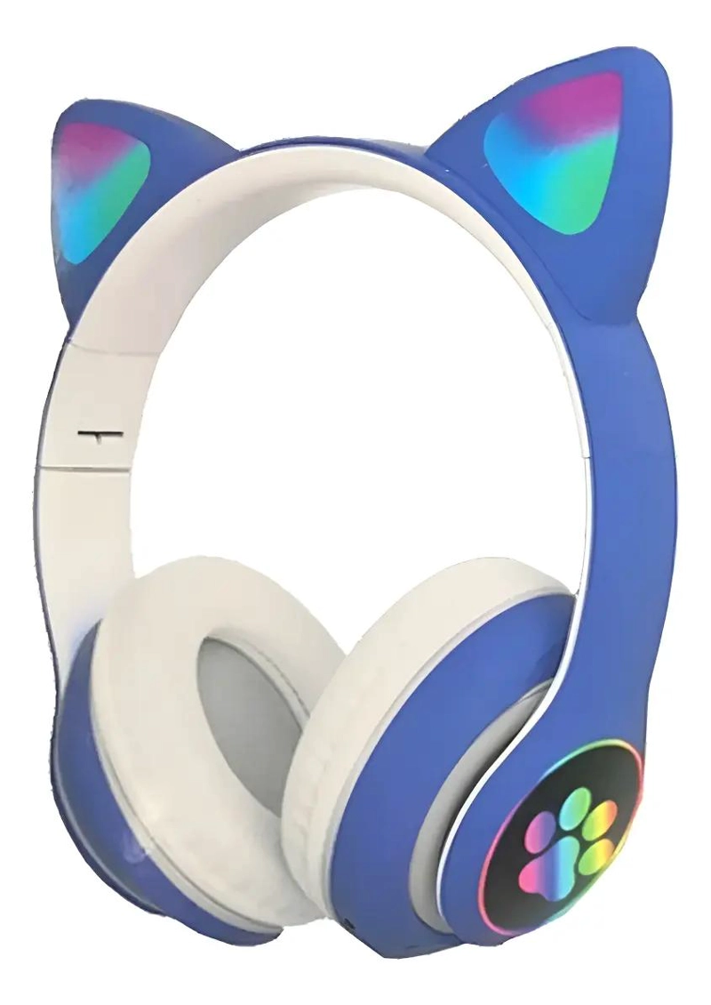 AURICULARES GAMER INALAMBRICOS CON LUZ LED AZUL - 1