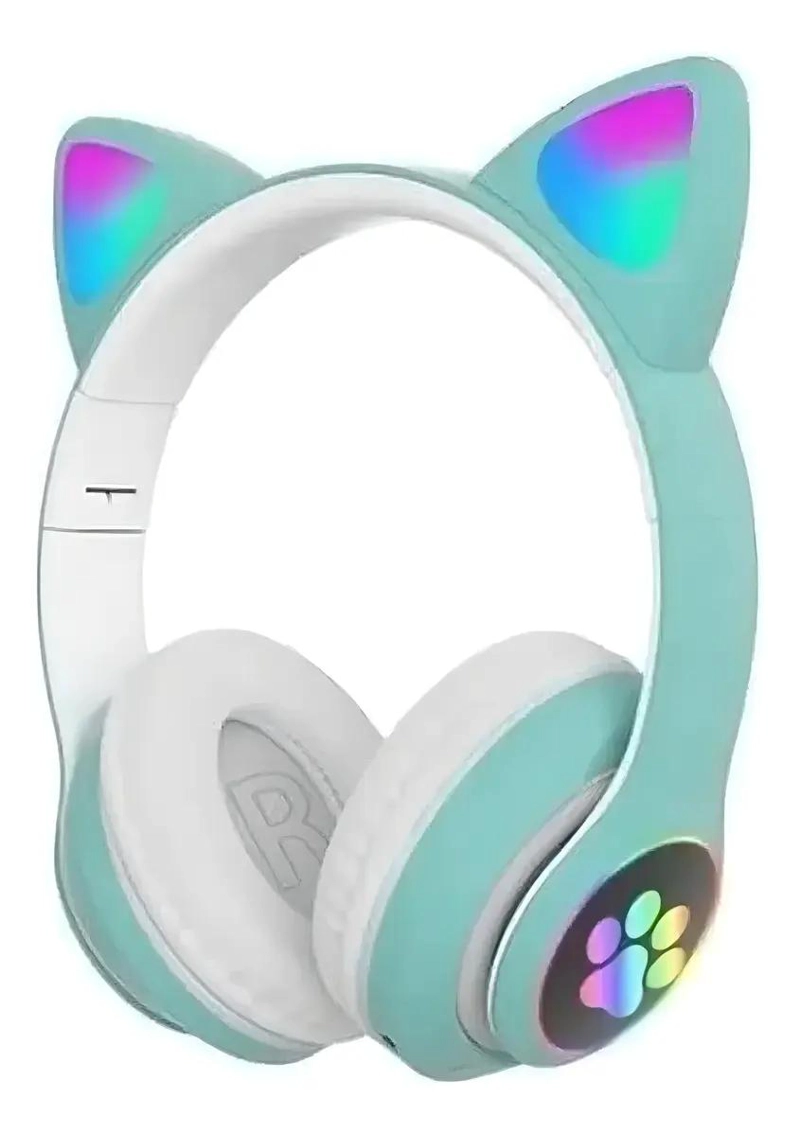 AURICULARES GAMER INALAMBRICOS CON LUZ LED AZUL - 2