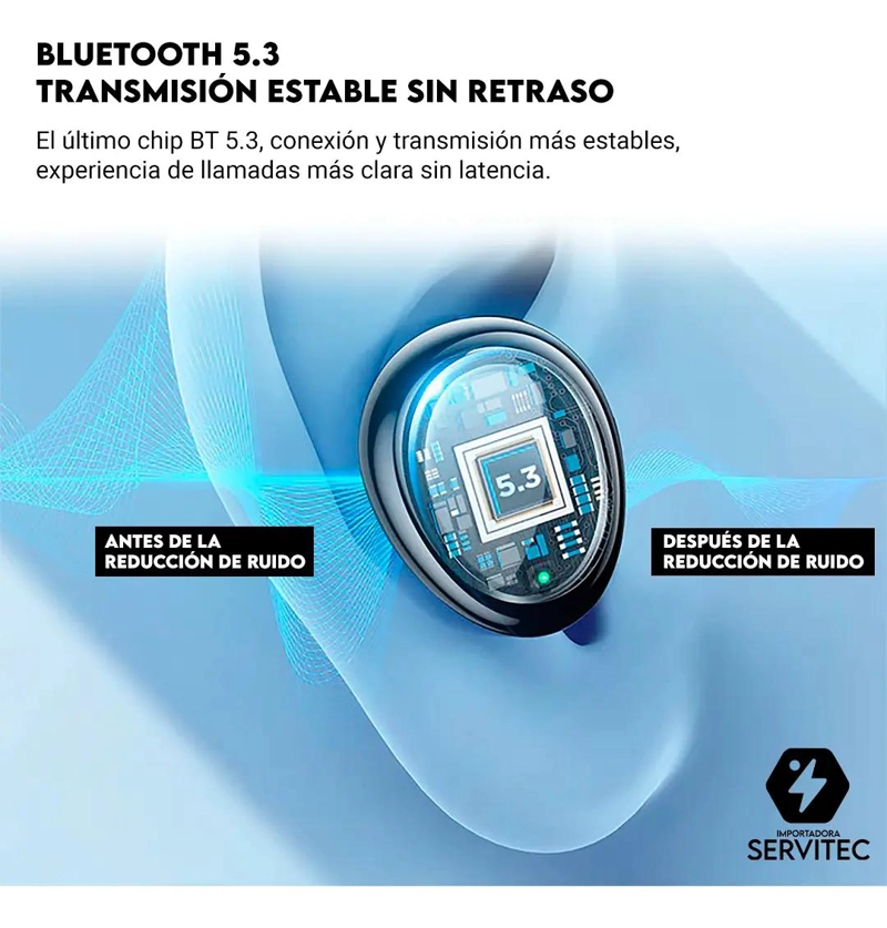 AUDIFONOS BLUETOOTH INALAMBRICOS CON MICROFONO - 2