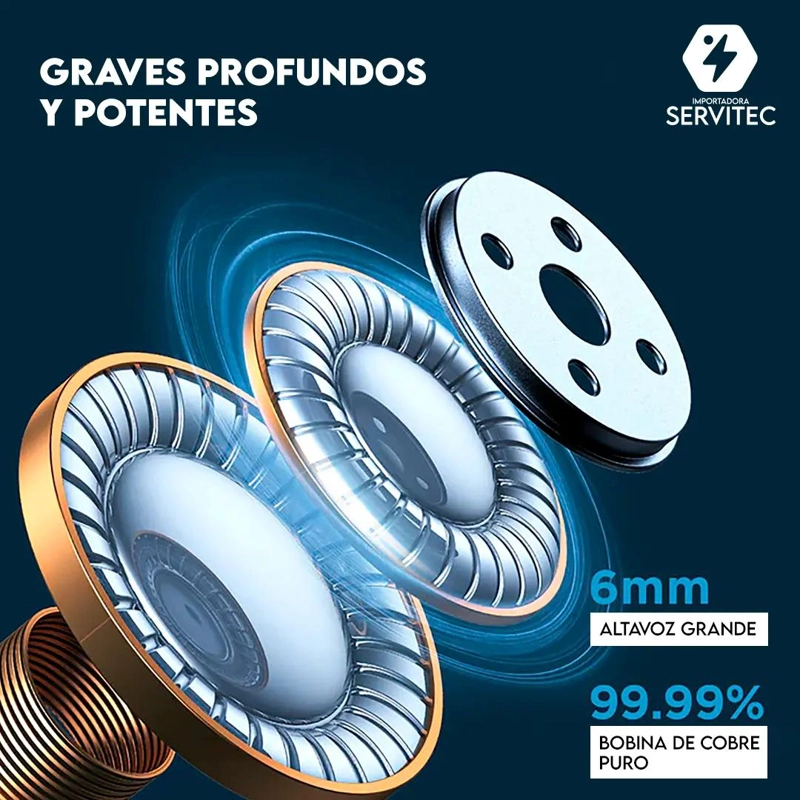 AUDIFONOS BLUETOOTH INALAMBRICOS CON MICROFONO - 5