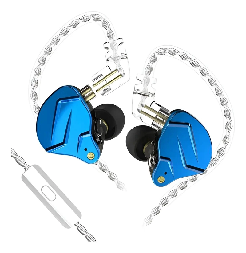 AURICULAR HIFI CON MICROFONO AZUL - 1