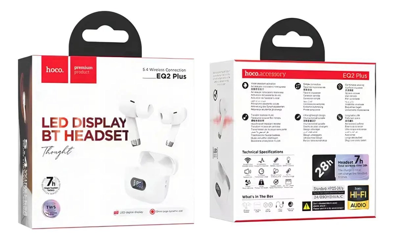 AUDIFONOS IN-EAR BLUETOOTH 5.4 CON MICROFONO - 2