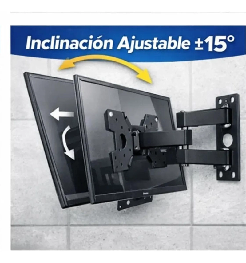 SOPORTE TV BRAZO RETRACTIL ARTICULADO 14-55 PULGADAS 50KG - 4