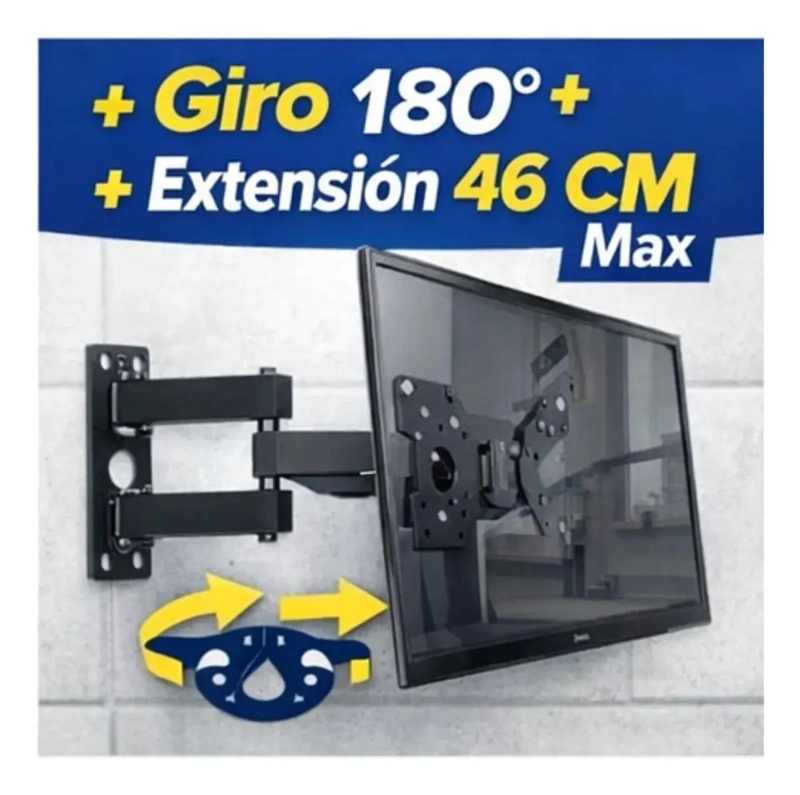 SOPORTE TV BRAZO RETRACTIL ARTICULADO 14-55 PULGADAS 50KG - 5