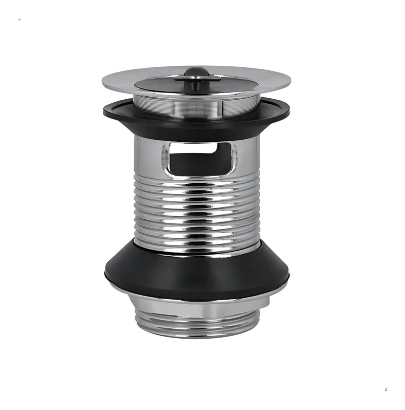DESAGÜE PARA LAVAMANOS ACERO INOXIDABLE CON TAPON 1 1/4'' - 1