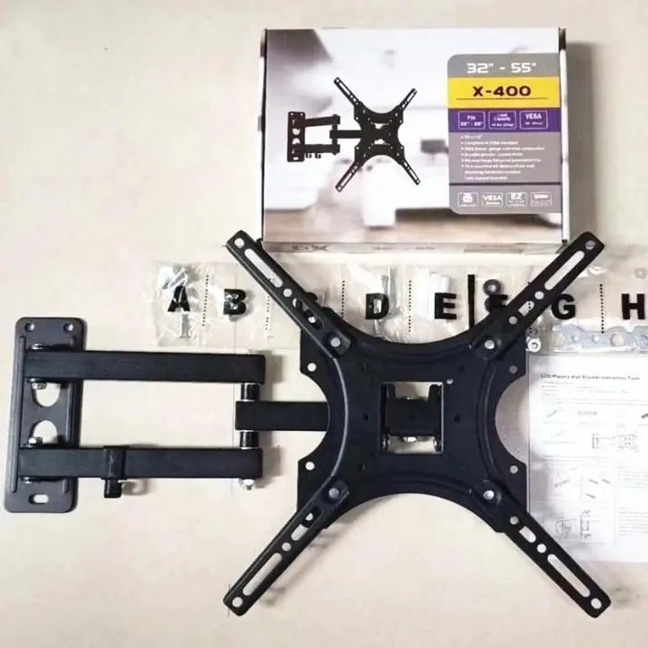 SOPORTE DE PARED PARA TV O MONITOR 32 A 55 PULGADAS NEGRO - 5
