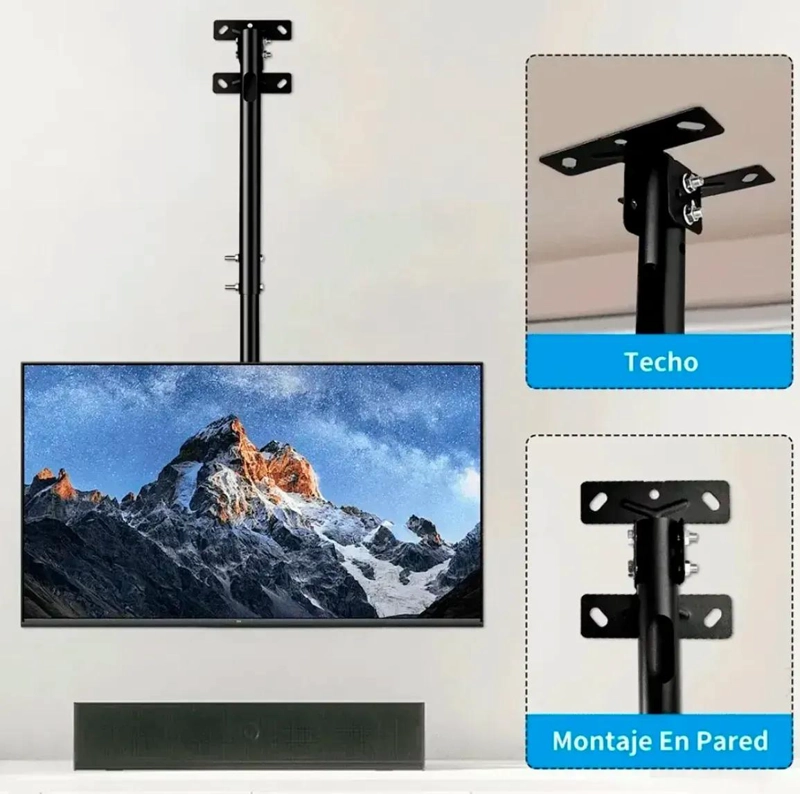 SOPORTE DE TECHO INCLINABLE Y GIRATORIO PARA TV 32 A 75' - 5