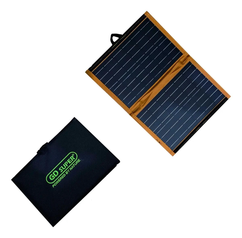 PANEL SOLAR PORTATIL 10W 6V CON 2 PUERTOS USB - 2