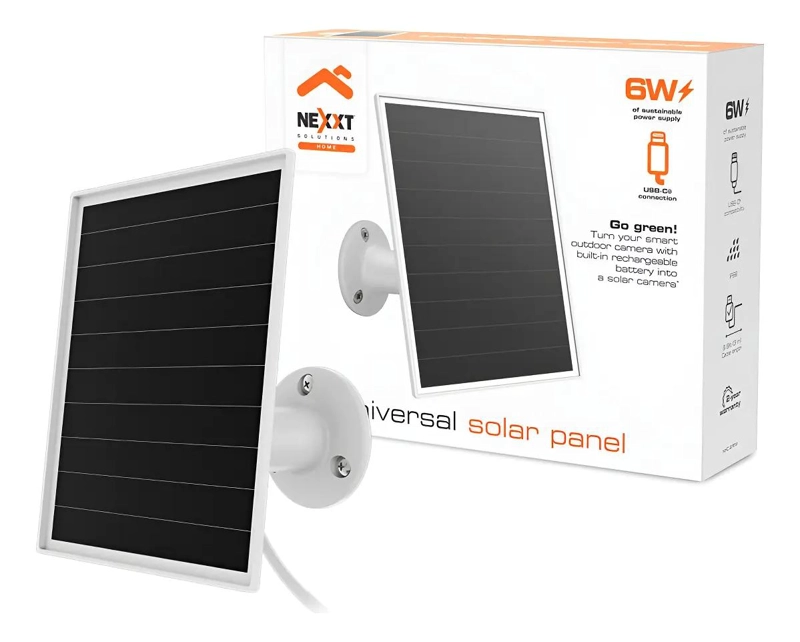 PANEL SOLAR UNIVERSAL 6W IP66 BLANCO 5V - 5
