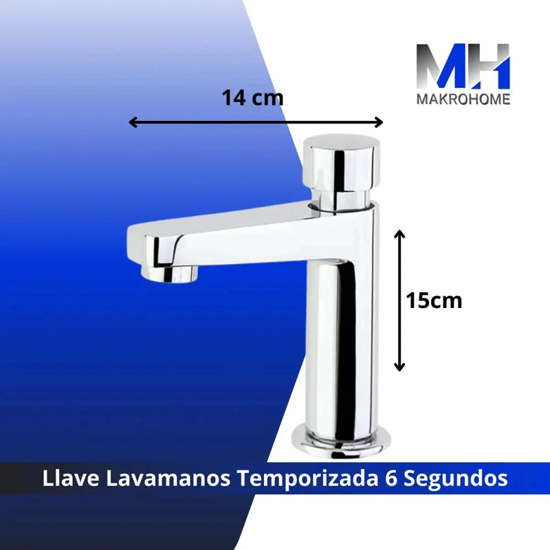 LAVAMANOS TEMPORIZADO PARA LAVATORIO 15 CM 6 SEGUNDOS - 3