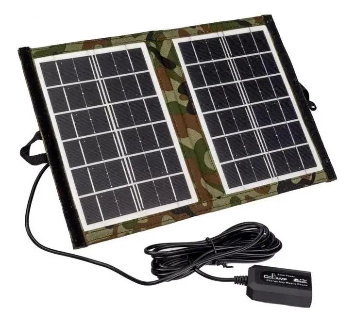 PANEL SOLAR PORTATIL 7W CON PUERTO USB - 5