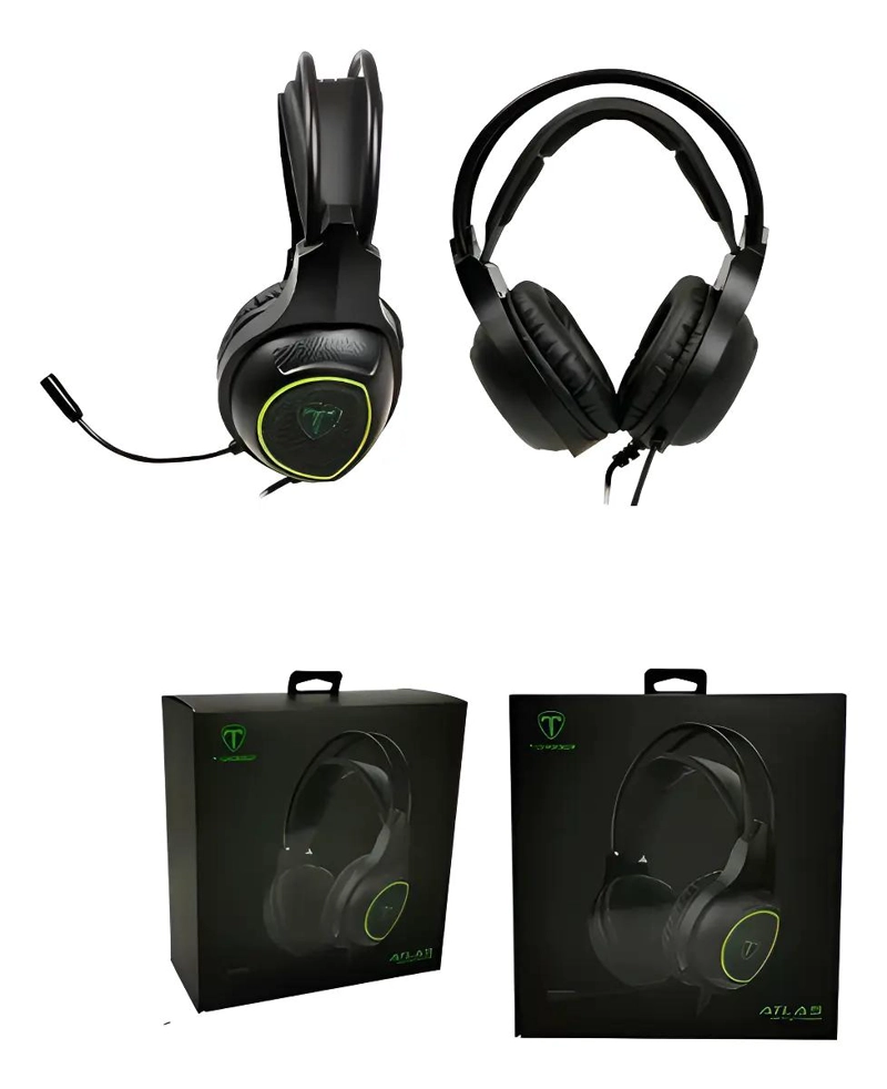 AUDIFONO GAMER T-DAGGER ATLAS CON LED - 1