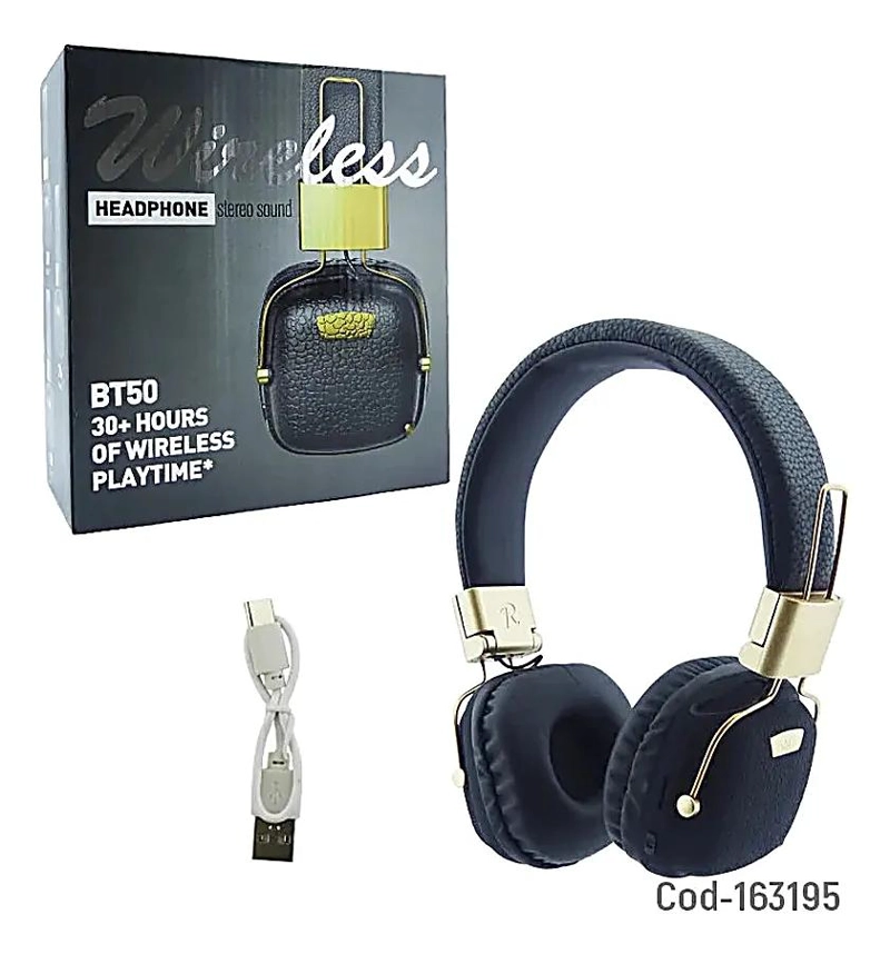 AUDIFONO BLUETOOTH B50 CON FM, TF Y CARGA - 4