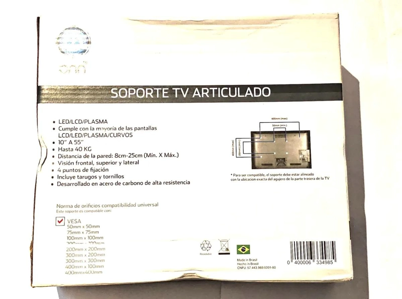 SOPORTE TV ARTICULADO PARA PANTALLAS 10 A 55 PULGADAS - 3