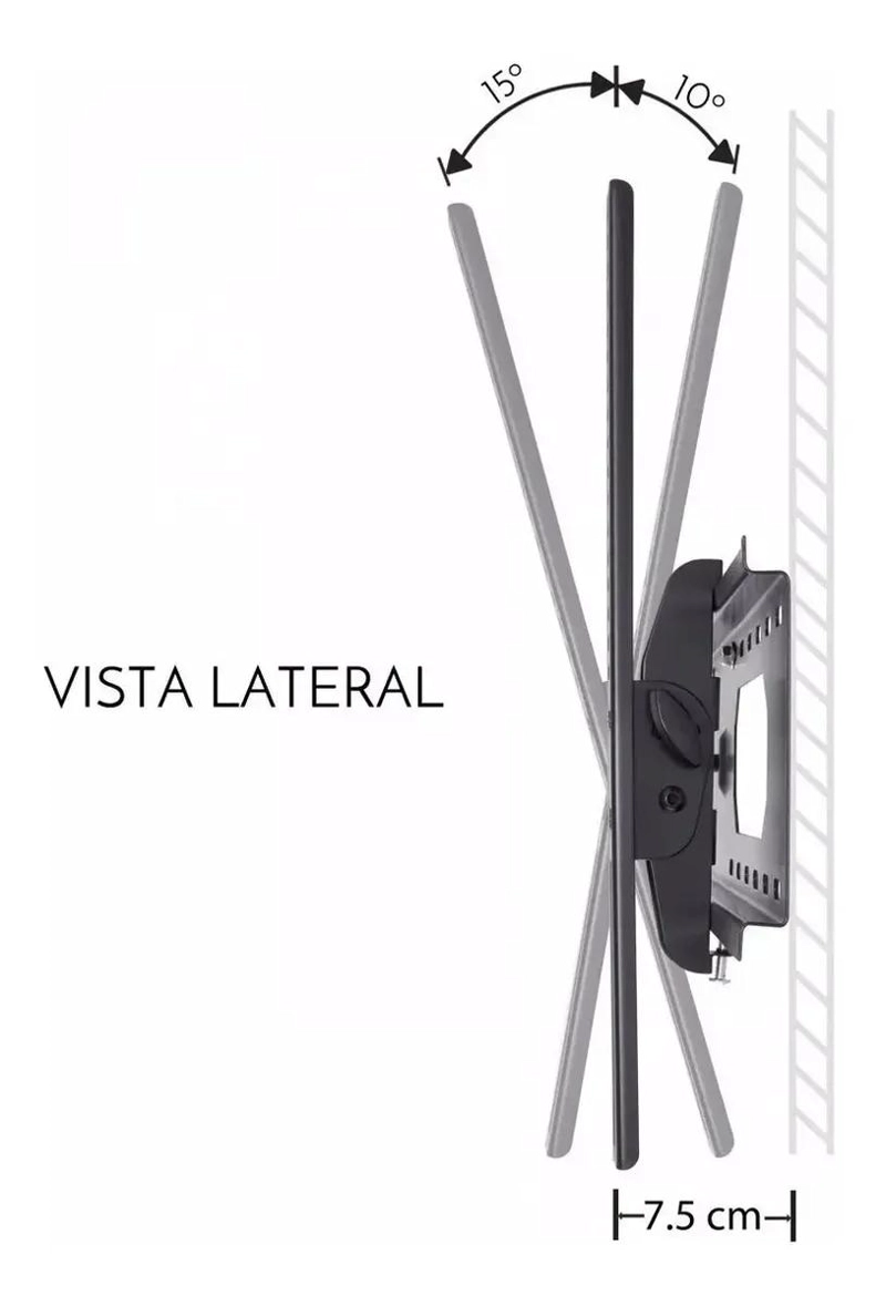 SOPORTE PARA TV LED, PLASMA Y LCD DE 30 A 70 PULGADAS CON - 2