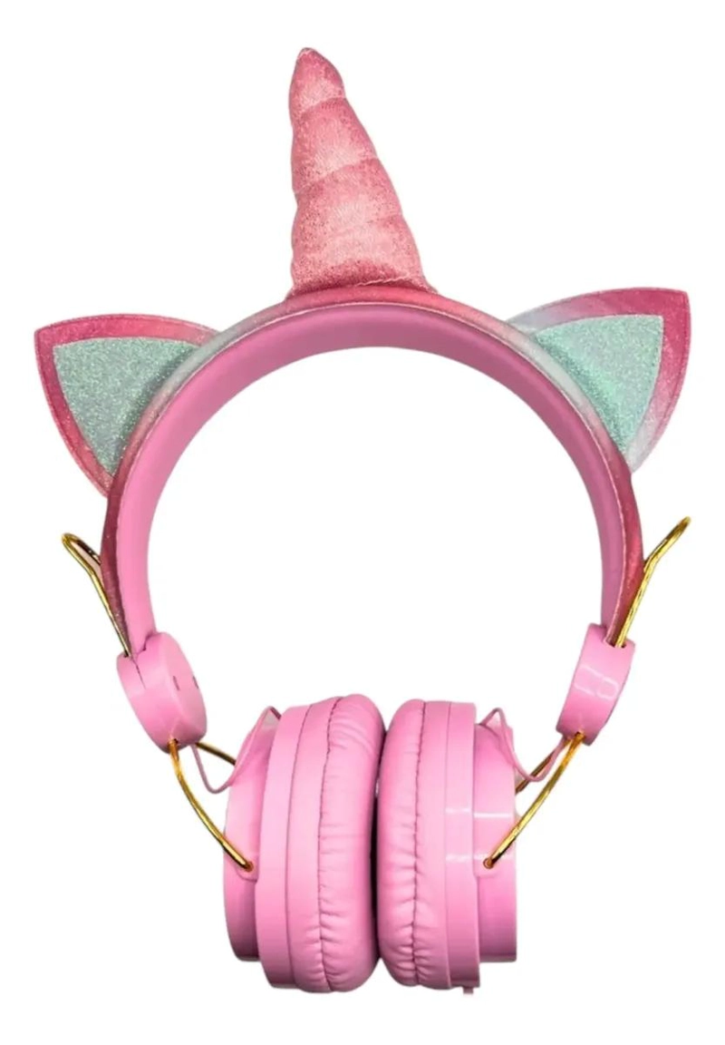 AUDIFONOS INALAMBRICOS INFANTILES CON DISEÑO UNICORNIO - 1