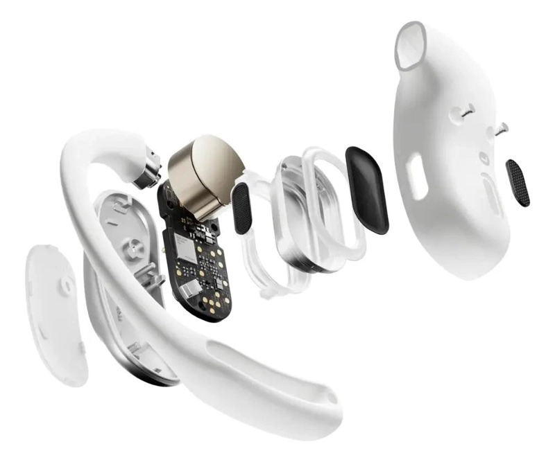 AURICULARES DEPORTIVOS OPENFIT AIR NEGRO CON LUZ AZUL - 2