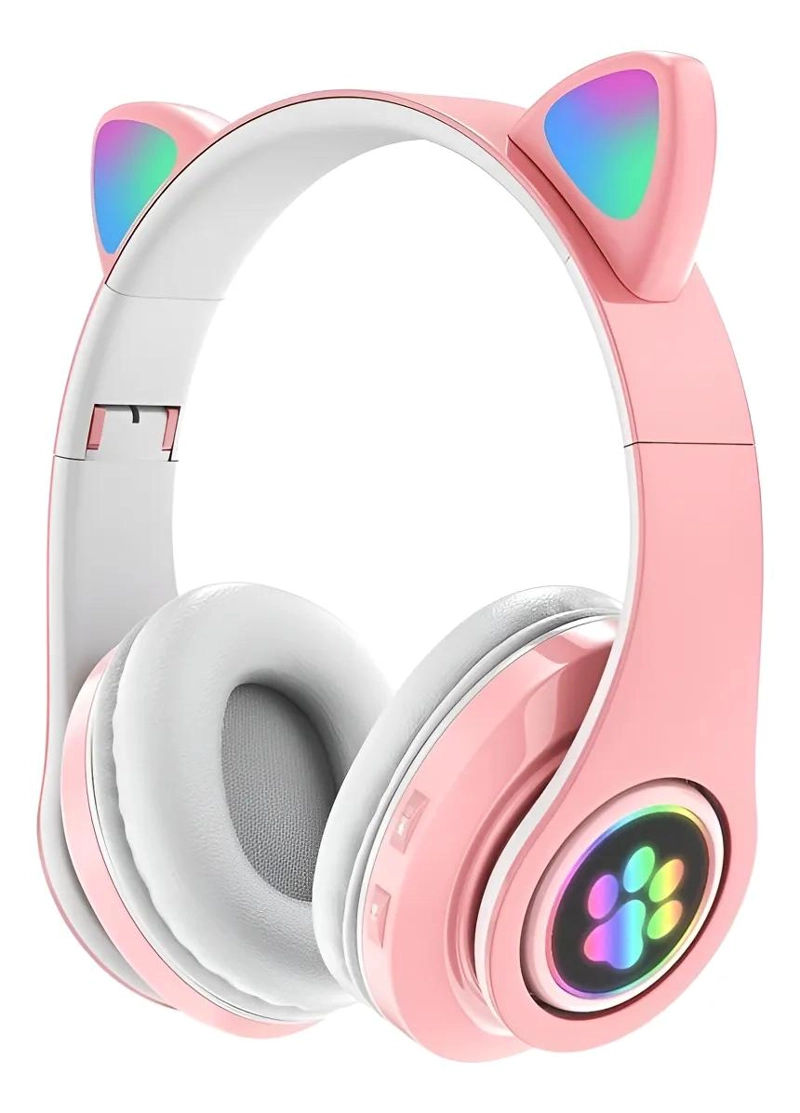 AUDIFONOS BLUETOOTH INALAMBRICOS PARA NIÑOS OREJAS DE GAT - 1