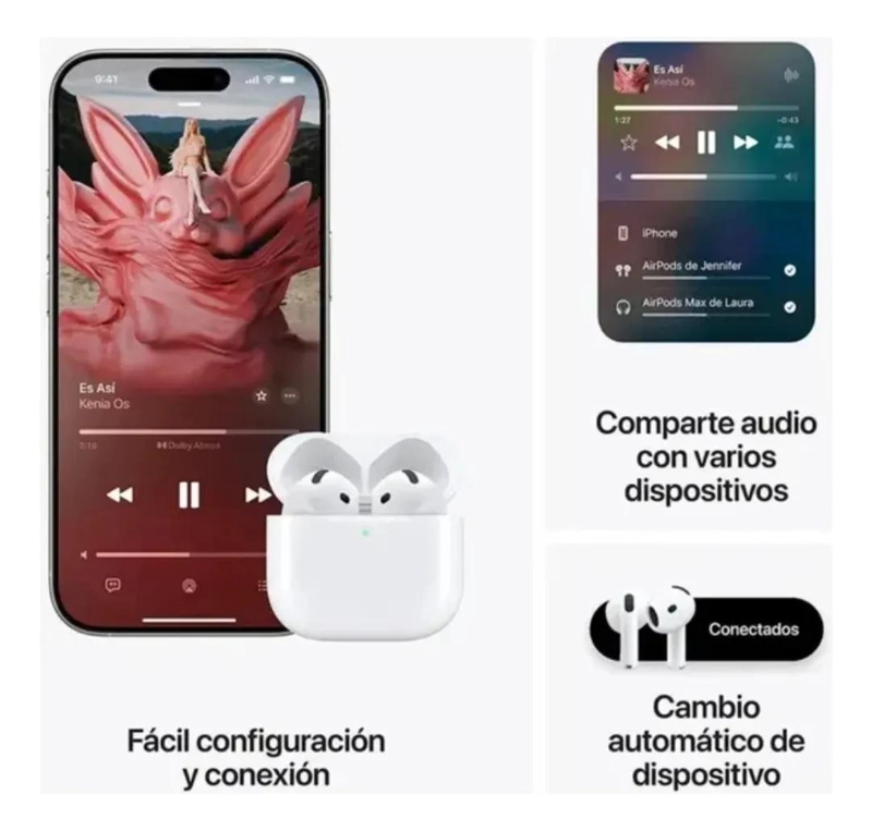 AUDIFONOS BLUETOOTH 4TA GENERACION CON CANCELACION DE RUE - 5