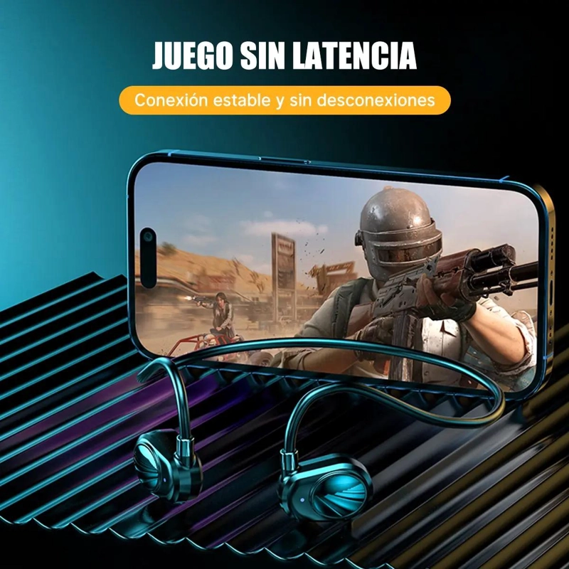 AUDIFONO INALAMBRICO BLUETOOTH PARA DEPORTE CON SONIDO DE - 5