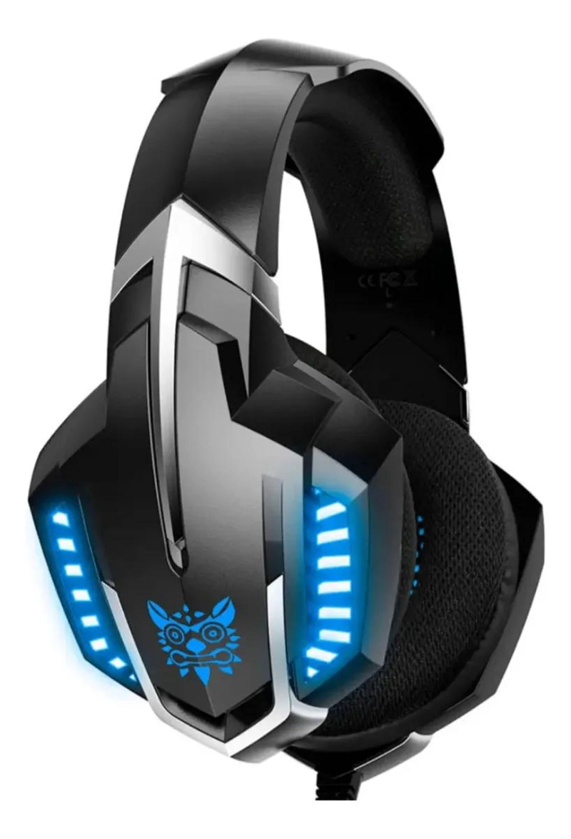 AUDIFONO GAMER K18 NEGRO Y AZUL CON MICROFONO - 3